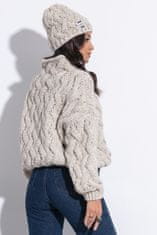 Fobya Ženske pletene pokrovček Vore bež univerzalna