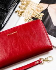 Peterson Žensko usnje denarnico z varnostjo RFID Neapelj rdeča univerzalna