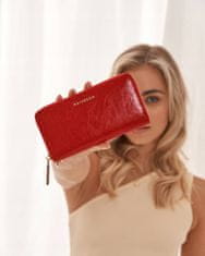 Peterson Žensko usnje denarnico z varnostjo RFID Neapelj rdeča univerzalna