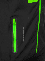 Ozonee Moška softshell jakna Hamilton črno-zelena L