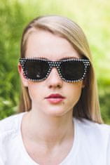 OEM ženske sončna očala nerd puntíky črna