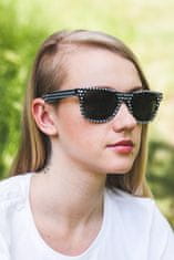 OEM ženske sončna očala nerd puntíky črna