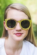 OEM ženske sončna očala Ovalni Vintage zlata