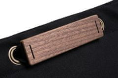 BeWooden unisex praktičen nahrbtnik z lesenimi detajli Mini nahrbtnik Nox Črna