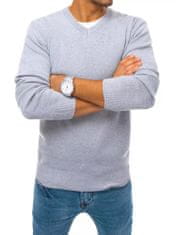 Dstreet moški pulover Konstant svetlo siv XXL