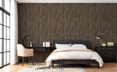 shumee Vinilne stenske tapete z imitacijo lamel s 3D efektom