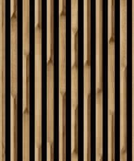 shumee Vinilne stenske tapete z imitacijo lamel s 3D efektom