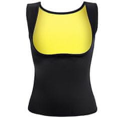 Northix Majica za hujšanje za telovadbo - rumena 