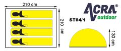 ACRAsport ST04/1 Šotor za 3-4 osebe, dvoplastni