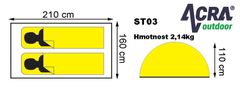 ACRAsport ST03 Kupolasti šotor za 2, 3 osebe