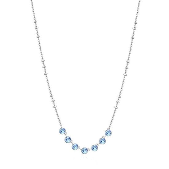 Brosway Čudovita modra kristalna ogrlica Symphonia BYM134