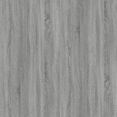 Greatstore Stranska mizica siva sonoma 40x40x35 cm inženirski les