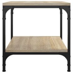 Vidaxl Stranska mizica 2 kosa sonoma hrast 40x40x40 cm inženirski les
