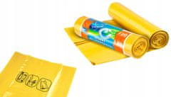 shumee Rumene plastične vreče za ločevanje smeti 120L