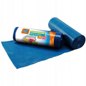 shumee Vrečke za smeti, modre, močne, 140l, 10 kom.