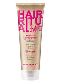 Dermacol Obnovitveni šampon za rjave lase Hair Ritual (Brunette & Grow Effect Shampoo) 250 ml