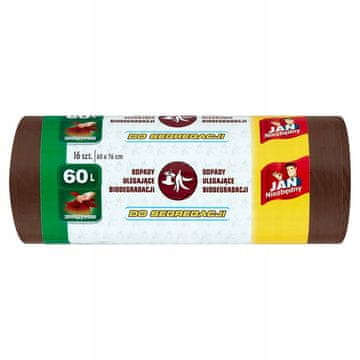 shumee Rjave ločevalne vrečke za organske odpadke 60 l