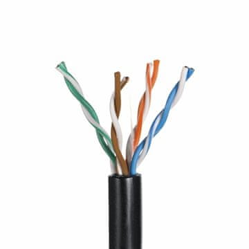 slomart QLA Q-LANTEC KIU5OUTS305Q mrežni kabel Cat5e U/UTP, 305m, crni