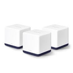 slomart Mercusys AC1900 Celoviti Mesh Wi-Fi sistem, optimalna pokritost do 550 m², hitrost do 1300 Mbit/s, 3 enote v kompletu