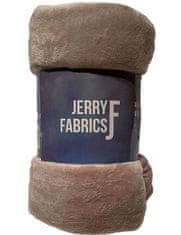 Jerry Fabrics Odejica iz mikroflanelnega mikroflanelnega materiala, super mehka, Capucino Poliester, 150/200 cm