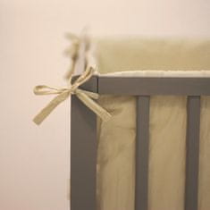 Petite&Mars PETITE&amp;MARS Zaščitni plašč za otroško posteljico TILLY Light Grey 180 cm