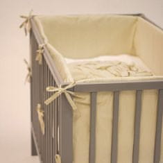 Petite&Mars Zaščitni plašč za otroško posteljico TILLY MAX svetlo siva 360 cm