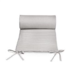Petite&Mars PETITE&amp;MARS Zaščitni plašč za otroško posteljico TILLY Light Grey 180 cm