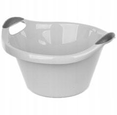 shumee Ovalna plastična posoda 10l 41x37cm siva
