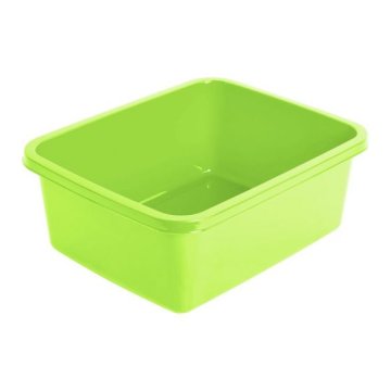 shumee Pravokotna plastična kopalniška školjka, celadon, 8 l