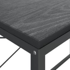 shumee Računalniška miza črna 110x60x70 cm iverna plošča
