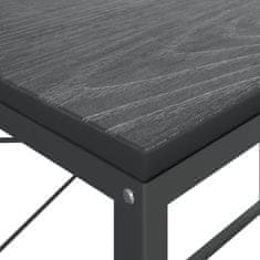 Vidaxl Računalniška miza črna 110x60x70 cm iverna plošča