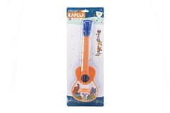 Teddies Plastična ukulele/kitara 40 cm s trsalom Živali in njihov bend