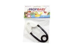 Profibaby Ščipalka s ščipalko iz črno-bele plastike 12cm 2 barvi v vrečki 0m+