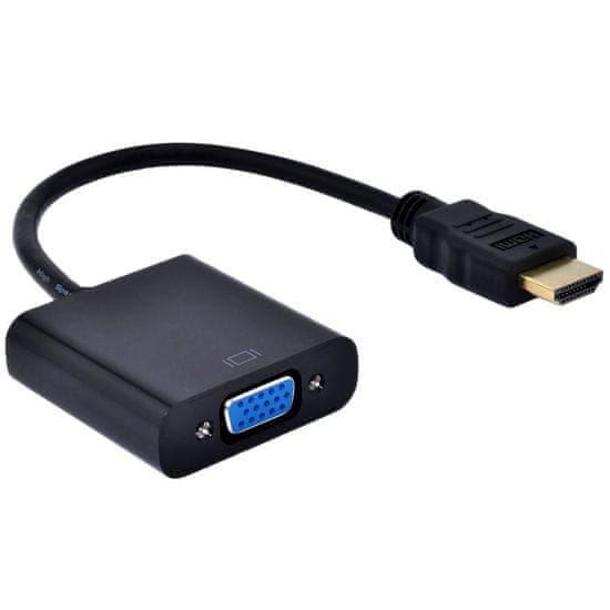 Northix Adapter HDMI v VGA - črn