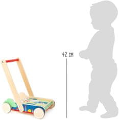 Small foot majhna noga Leseni voziček z bloki Move it!