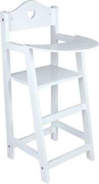 Legler majhna noga Leseni stol za lutke bele barve