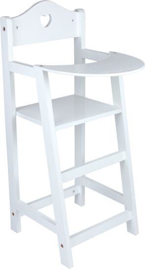 Legler majhna noga Leseni stol za lutke bele barve