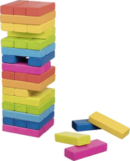 Goki Balansirna igra leseni stolp Jenga rainbow