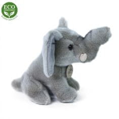 Rappa Plišasti slon, ki sedi, 18 cm EKOLOŠKO PRIJAZNO
