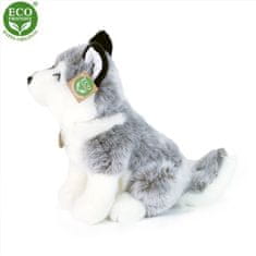 Rappa Plišasti pes husky, sedeči 30 cm EKOLOŠKO PRIJAZNO