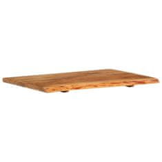 Vidaxl Površina za kopalniško toaletno mizo trdna akacija 80x52x2,5cm