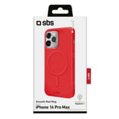SBS Smooth Mag ovitek za iPhone 14 Pro Max, rdeč