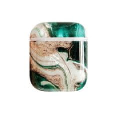 Northix Zaščitna torbica za AirPods - Green Marble 