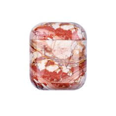 Northix Zaščitna torbica za AirPods - Red Marble 