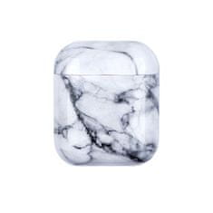 Northix Zaščitna torbica za AirPods - bel marmor 