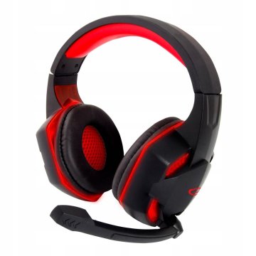 Northix Esperanza - Gaming slušalke, LED - Blackbird