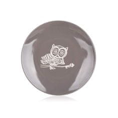 Banquet Keramični desertni krožnik OWL 19,5 cm, asorti, komplet 6 kosov