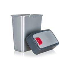 keeeper Koš za odpadke 10 L, 36,5 x 29,5 x 18 cm, siv