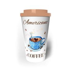 Banquet Potovalna skodelica z dvojno steno COFFEE 500 ml, kava Americano, komplet 4 kosov