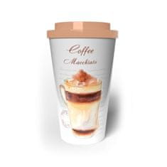 Banquet Potovalna skodelica z dvojno steno COFFEE 500 ml, Coffee macchiato, set 4